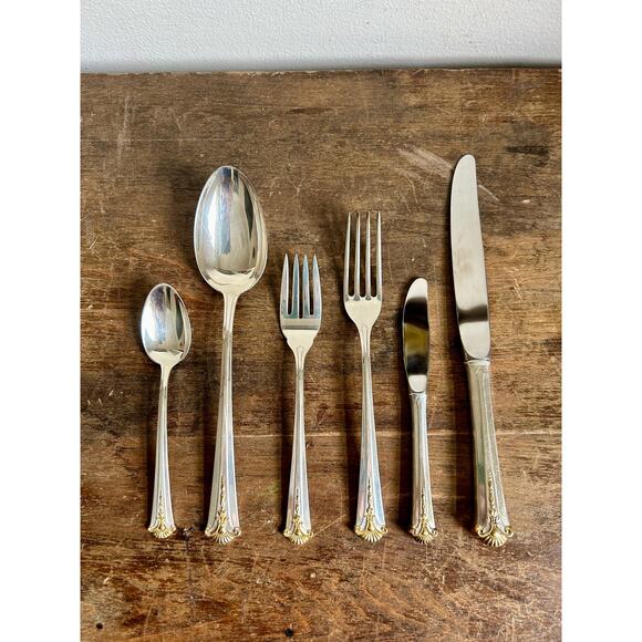 Vintage Kirk Worthington Severn Sterling Silver Flatware Place Setting, Set of 6 - Picture 1 of 10